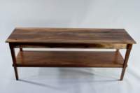 9A - Black Walnut table with shelf